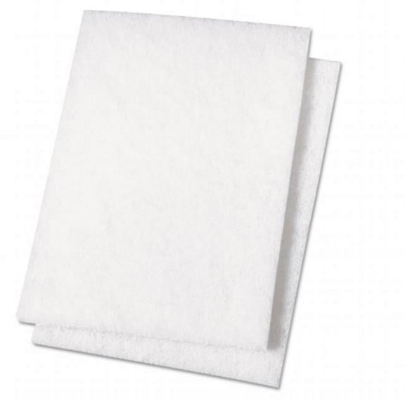 Light Duty Scour Pad, White - 6 x 9 in.