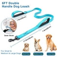 thumbnail image 6 of Dog Leash 5ft/6ft Long, Double Handle Dog Leash for Safe Control Training, Double Sided Reflective Leash for Small, Medium & Large Dog(6 ft,Sky Blue), 6 of 7
