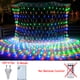 thumbnail image 3 of Guirnalda de luces LED de malla navideña de 3 m, 6 m, 12 m y 18 m, cortina de hadas para exteriores, resistente al agua, para fiestas, jardines, decoración de bodas, 3 of 5