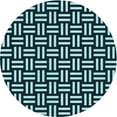 thumbnail image 1 of Ahgly Company Machine Washable Indoor Round Transitional Tiffany Blue Area Rugs, 5' Round, 1 of 7