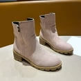 thumbnail image 5 of POROPL Womens Boots Ankle Fashion Chunky Suede Retro Shoes,Boots for Women Size 8.5, 5 of 9