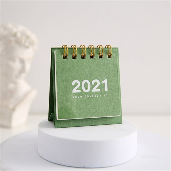 Fankiway 2021 Calendar Desk Calendar Desktop Timetable Convenient and Compact Schedule Home Essentials for New Apartment Clearance Household Gadgets On Clearance