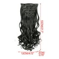 thumbnail image 3 of 22 Inch Clip In Extensions Real Human Hair,Seamless Clip In Hair Extensions Human Hair,Brown, 3 of 4