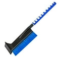 thumbnail image 2 of Portable Shovel for Car​ Compact Snow Shovel with Black Brush Silver Metal Rod Blue Bristles Telescopic Handle Winter Vehicle Windshield, 2 of 5
