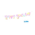 thumbnail image 2 of Banner Euro Novelty Happy Birthday Iridiscente 1.2 m Largo 1 pza, 2 of 5