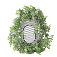 thumbnail image 1 of Trenza de ratán artificial con flor de plástico, hoja de eucalipto, hoja de plata, decoración del hogar de boda, flor púrpura JM, 1 of 5