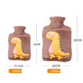 thumbnail image 4 of Cute Dinosaur Hot Water Bottle, 1L Large Thickened Delicate Plush Hot Water Bottle with Cover, Explosion-proof and Leak-proof Hot Water Bottle Childre, 4 of 5