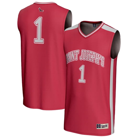 Youth GameDay Greats #1 Crimson Saint Joseph's Hawks Lightweight Collegiate Basketball Fashion Jersey