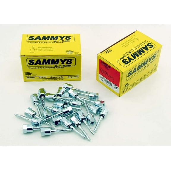 (25) Sammys 3/8-16 x 2 Swivel Threaded Rod Hanger for Wood 8139957