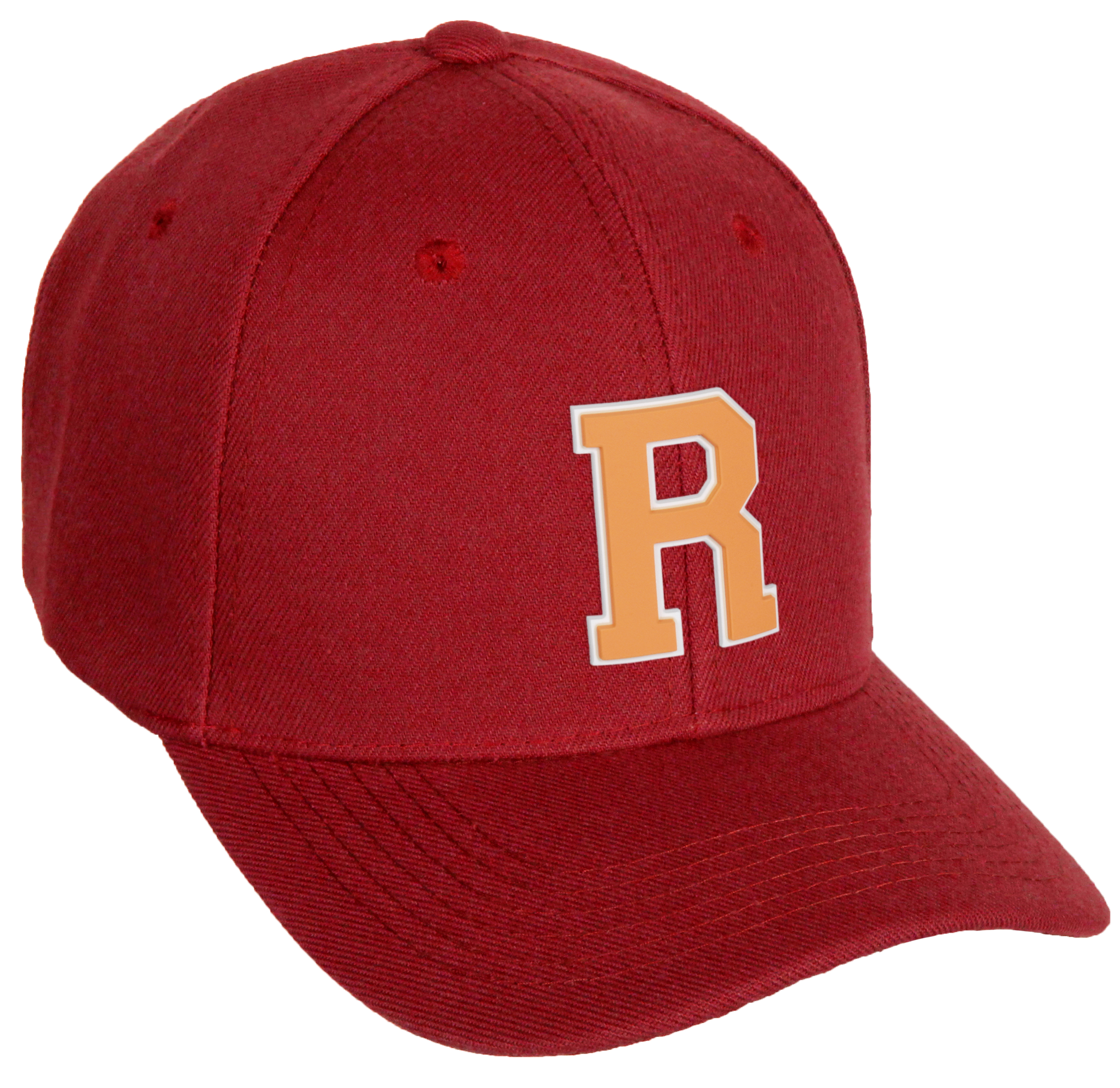 Initial Cap R Daxton Classic Baseball Hat Custom A to Z Initial Team White Neon ...
