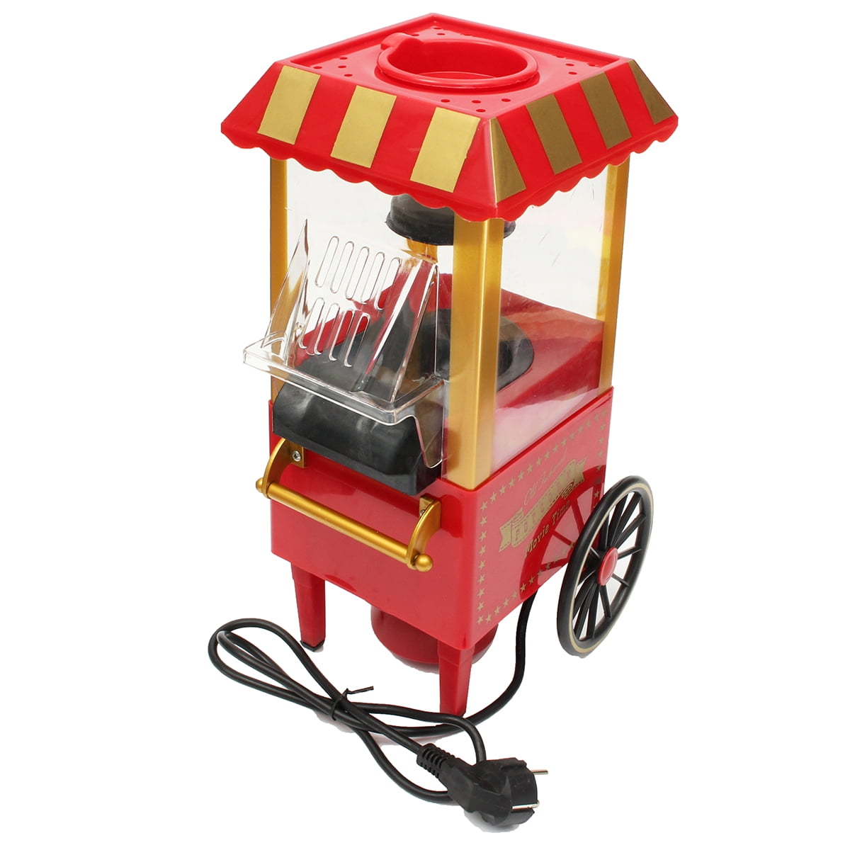 Home Vintage Retro Electric Popcorn Maker Popper Countertop Machine