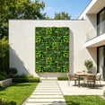 thumbnail image 5 of Lucahom Artificial Hedge Fence, Expandable Faux Leaf Screen Panel, Plastic Faux Greenery Wall, Decorative Plant Privacy Fence for Balcony Garden Patio Indoor Outdoor, 24 x 16 in, 5 of 6