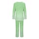 thumbnail image 4 of Puntoco Traje De Manga Larga + Pantalón Con Cuello En V Estampado Informal A La Moda Para Mujer Verde Menta L, 4 of 6