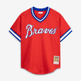 thumbnail image 2 of Men's Mitchell & Ness Dale Murphy Scarlet Atlanta Braves Authentic Batting Practice Jersey, 2 of 7