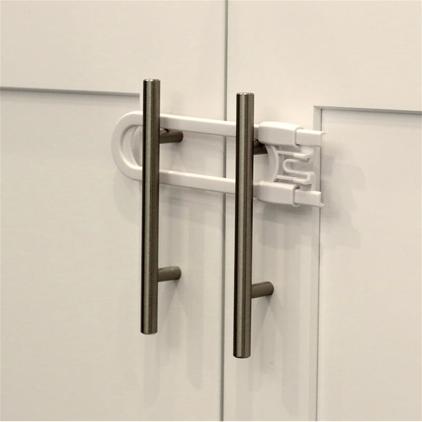 Child Safety Sliding Cabinet Locks 4, How To Baby Proof Kitchen Cabinets Without Handles