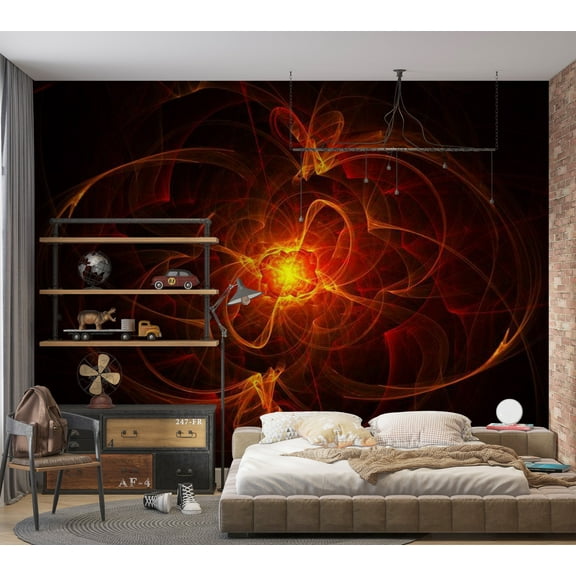 Tiptophomedecor Abstract Wallpaper Wall Mural - Abstract Fire