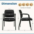 thumbnail image 3 of Costway Waiting Room Chair No Wheels Set of 8 with Integrated Armrests  for Reception, 3 of 7