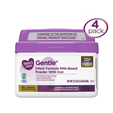 Parent's Choice Gentle Infant Milk-Based Baby Formula, Immune Support, 21.5 oz
