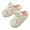 White, variant on LYMAYTER Womens Mens Cotton Slippers Girls Comfort Warm Slippers Fall Winter Anti-Slip Home Slippers
