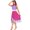 Hot Pink&Light Purple, variant on inhzoy Women's Color Block Ballet Dance Chiffon Contemporary Dance Dress