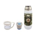 thumbnail image 3 of Stainless Steel Insulated Bottle, 11.9oz with cup Vacuum Insulated Water Bottle, Thermos for Hot Drinks/Cold Drinks,24-Hr Insulation Commute, Travel, 3 of 7