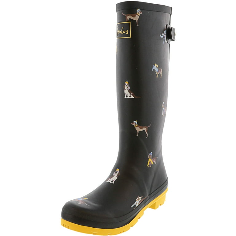 Joules black jumper shop dog wellies