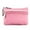 Pink, variant on ZTTD New Women's Mini Coin Purse Leather Zipper Pouch with Key Ring Small Wallet A