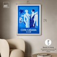 thumbnail image 4 of Blue Havana Nights Canvas Print Retro Fashion Decor by Art Remedy, White Frame, 30 x 36, 4 of 6