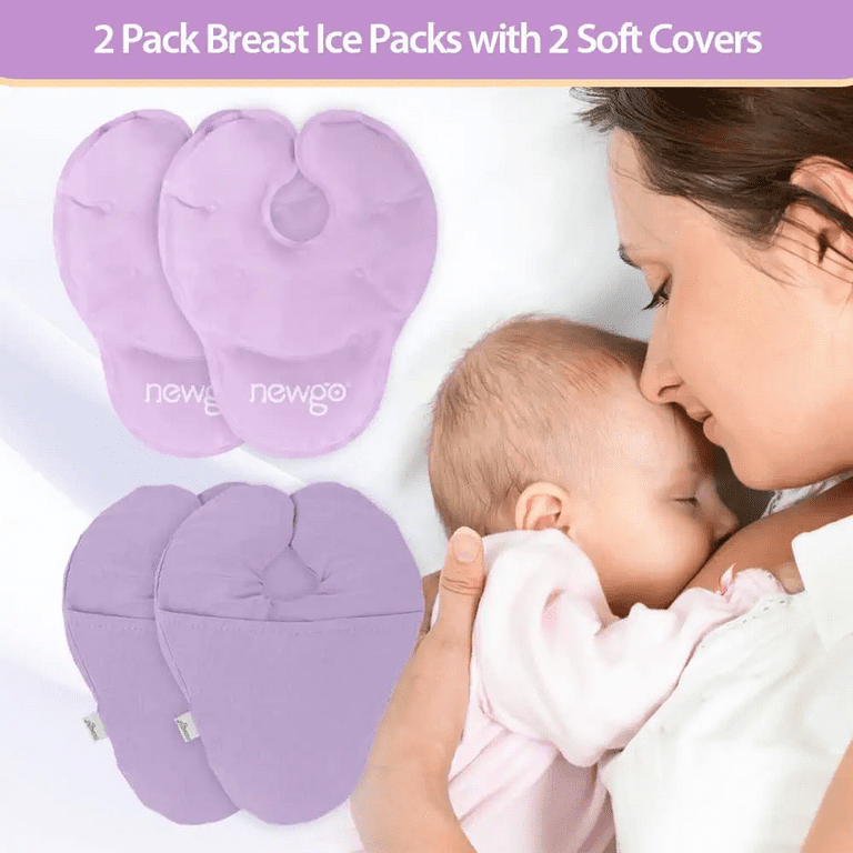 Breast Therapy Ice Packs, Hot and Cold Breast Pads, Breastfeeding  Essentials Large Gel Bead Packs for Moms, 2 Pack (2 Ice Pack +2  Cover(Pink)) - Yahoo Shopping