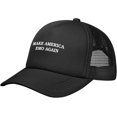 thumbnail image 1 of Make America Emo Again Hat Mesh Trucker Hat Funny Baseball Cap Men Women, 1 of 6