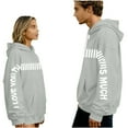 thumbnail image 6 of Mifsaly Matching Hoodies for Couples Valentines Hooded Sweatshirt Girlfriend Gifts Sweatshirts Letter Print Pullover Tops Matching Hoodie Husband and Wife Going Out Festival Unisex Outfits, 6 of 8