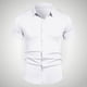 thumbnail image 1 of pstuiky Camisas de vestir de manga corta para hombre, Camisa informal de negocios de color liso con solapa y botones de manga corta para hombre ropa de hombre xxl, 1 of 6
