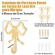 thumbnail image 2 of Paquete de 4 Ganchos de Pared Dorados de Aleación con Lazo para Colgar Abrigos, Sombreros y Toallas, Percheros Decorativos para Baños y Cocinas(L), 2 of 7