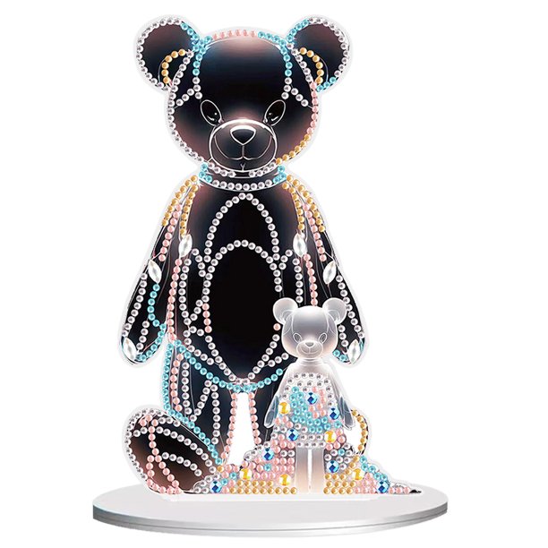 Kit Adornos Mesa Con Pintura Diamantes Colorido para Escritorio Oficina en Casa
