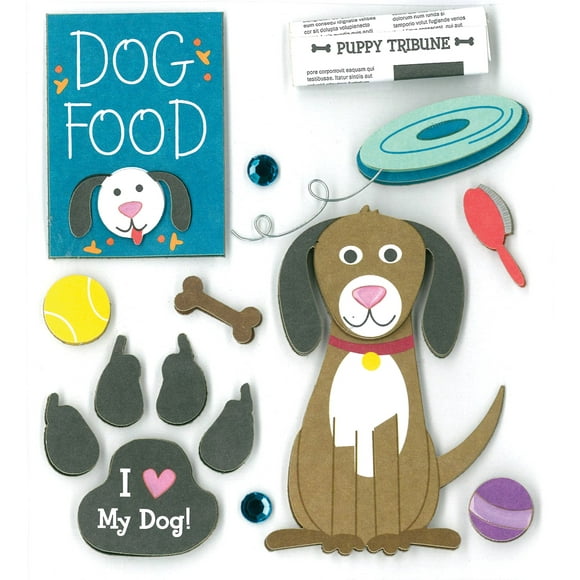 K&Company Doggy Love Grand Adhesions Stickers
