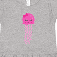 thumbnail image 4 of Inktastic Cute Jellyfish, Little Jellyfish, Pink Jellyfish Girls Toddler Dress, 4 of 5