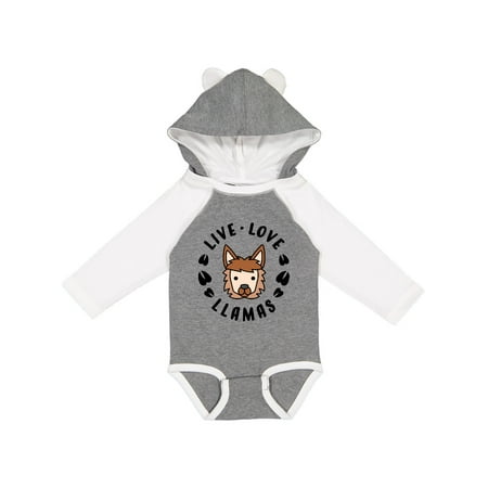 

Inktastic Life Love Llamas Gift Baby Boy or Baby Girl Long Sleeve Bodysuit
