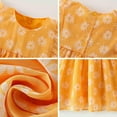 thumbnail image 5 of Girls Dresses Summer Toddler Kids Girls Casual Dress Colorful Print Sundress Lightweight Breathable Play Wear Toddler Girl Dress Orange 2 Years-3 Years, 5 of 7