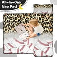 thumbnail image 4 of Leopard Print and Baseballs Pattern Toddler Nap Mats for Kids Preschool,Sleeping Mat Bag or Kids,Toddler Sleeping Bag,Toddler Nap Mat or Daycare, 4 of 6