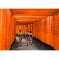 thumbnail image 3 of Pangea Images 18x14 Black Modern Framed Museum Art Print Titled - Fushimi Inari Shrine-Kyoto, 3 of 5