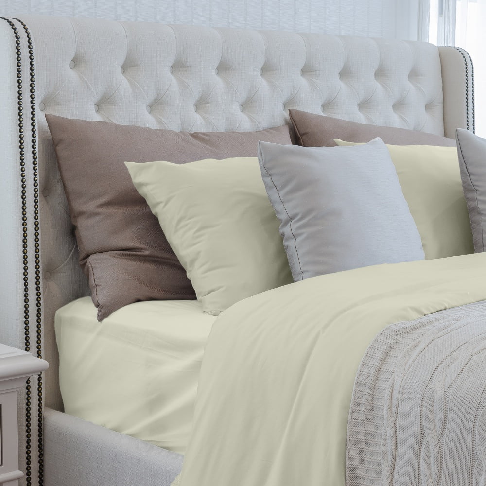Yougu 4-Piece Sheet Set Oeko-TEX Certified,Viscose Derived from Bamboo,Queen sise,Cream