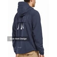 thumbnail image 3 of NORTHYARD Men's Rain Jacket with Hood lightweight Waterproof Raincoat Hiking Outdoor Camping Windbreaker With Zipper Pockets Navy XL, 3 of 7