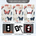 thumbnail image 3 of Yayeee Duplex Wall Plate 1-Gang 4.5"x2.7" Home Receptacle Light Switch Decorative Outlet Cover, Beige Butterflies, 3 of 7