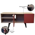 thumbnail image 2 of Mueble para TV de 50' Hogare Roble Rojo Centro de Entretenimiento Suecia, 2 of 7