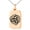 Rose, variant on Stainless Steel Triskelion Odin's Horn Knot Viking Engraved Small Rectangle Dog Tag Charm Pendant Necklace
