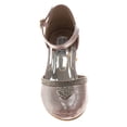 thumbnail image 5 of Badgley Mischka Girls Low Heeled Dress Shoes. (Little Kids Big Kids)Pink, Size: 12, 5 of 6