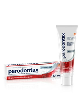 Parodontax Teeth Whitening Fluoride Toothpaste for Bleeding Gums,3.4 oz - Unflavored