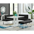 thumbnail image 2 of Strick & Bolton  Natalia Faux Leather 48" Entryway Dining Bench Dining Bench Black, 2 of 5