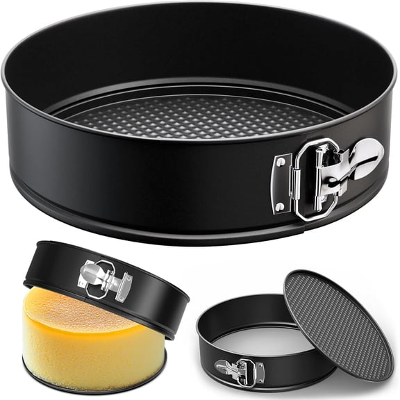 10 Inch Springform Pan with Removable Bottom, Non-stick Round Spring Form Cake Mold Cheesecake Pan For Baking