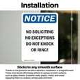 thumbnail image 3 of (2 Pack) No Soliciting No Exceptions Do OSHA Notice Sign 10 Inch X 14 Inch Vinyl Label Decal Sticker Weather Resistant, UV Protected for Workplace, Business, and Construction Site, Made, 3 of 7